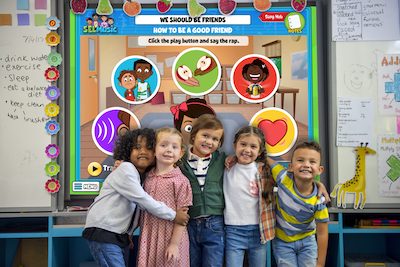 Quaver SEL Program SEL Music Song Pack includes 120 SEL-focused songs like our favorite, You-Nique! This extended song pack adds more songs and activties from our SEL program to your Music license.