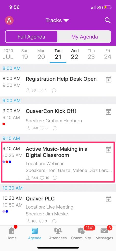 Session Launch in App
