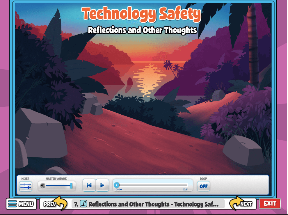 Technology Safety Reflections and Other Thoughts asks students to reflect on how they use technology in the future. 