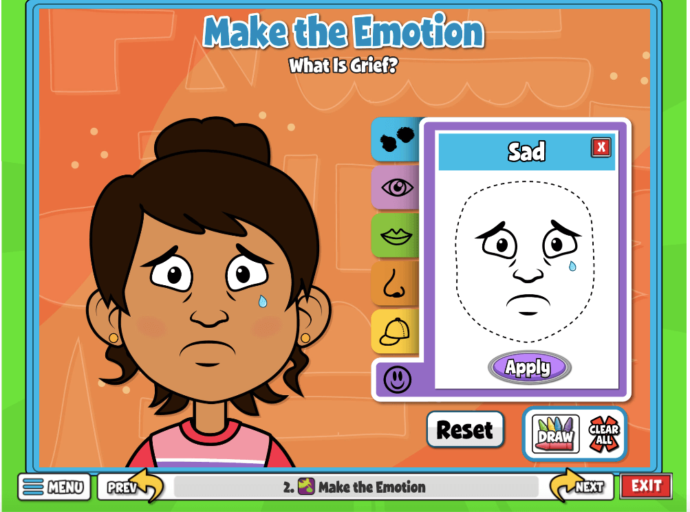 This activity Make The Emotion,  encourages students to express their emotions and feelings in an interactive way. 