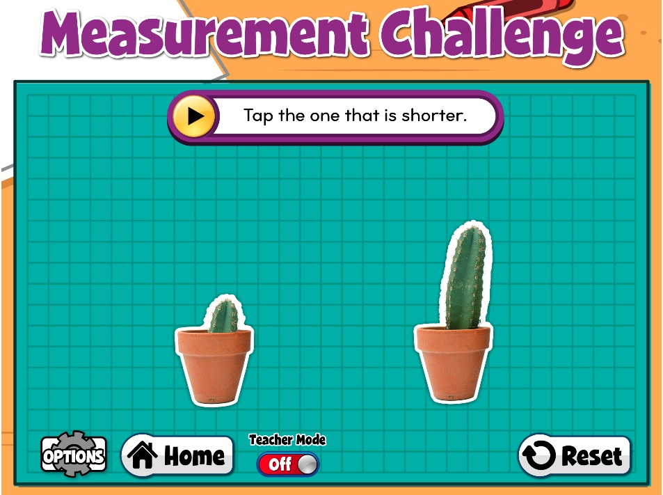 Interactive game for students to test their measurement skills - Click to Play