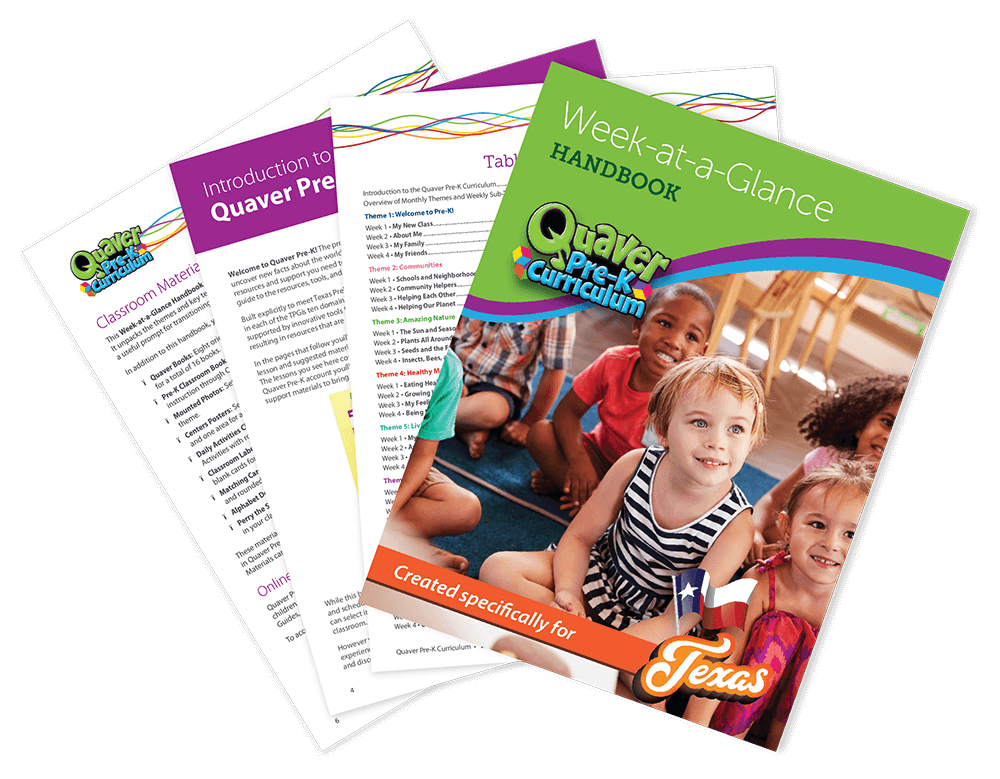 Handbook_Graphic_Transparent_v01 – QuaverEd Quaver Pre-K Week at a Glance Handbook