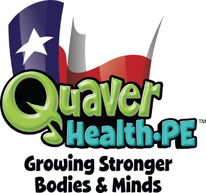 QuaverHealth•PE logo with Texas state flag