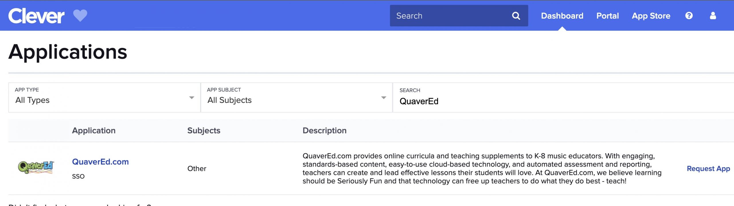Clever-applications-dashboard – QuaverEd Clever applications dashboard