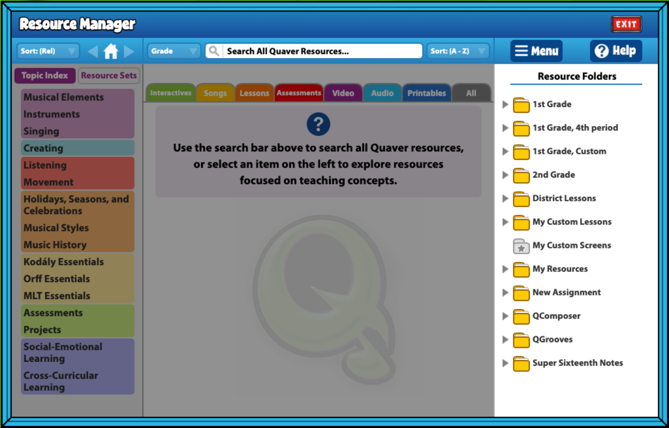 Resource-manager-resource-folders – QuaverEd