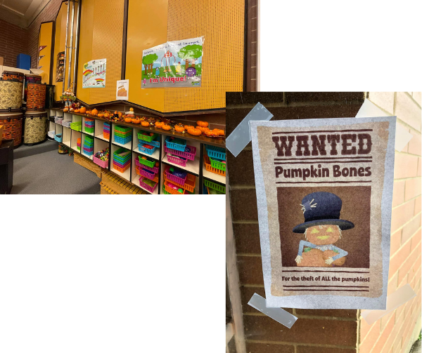 Website-image-6 – QuaverEd Wanted Poster hung on brick wall
Teachers classroom with pumpkins