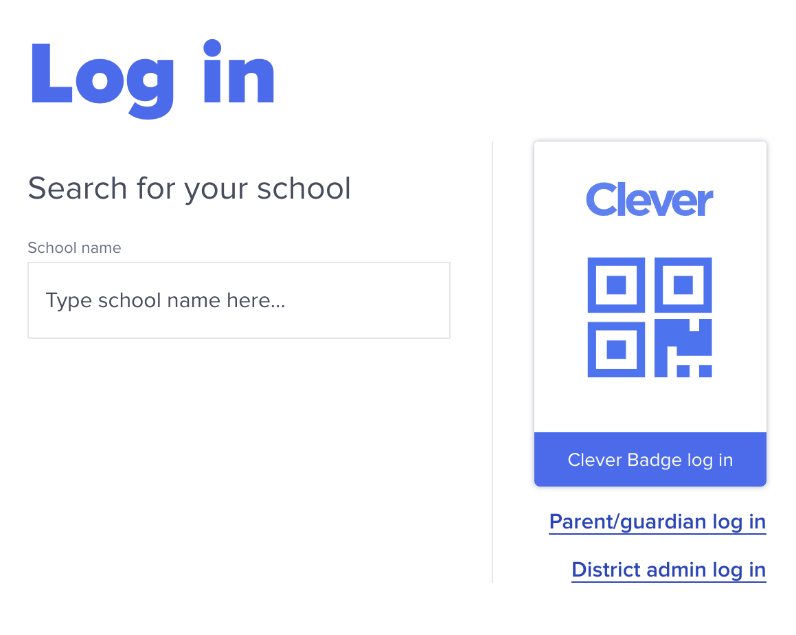 Clever-login-search-for-school – QuaverEd Clever login page with a Search for School box