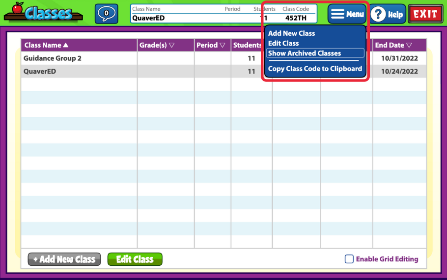 QuaverMusic_ProductSupport_Classes_ArchivedClasses – QuaverEd