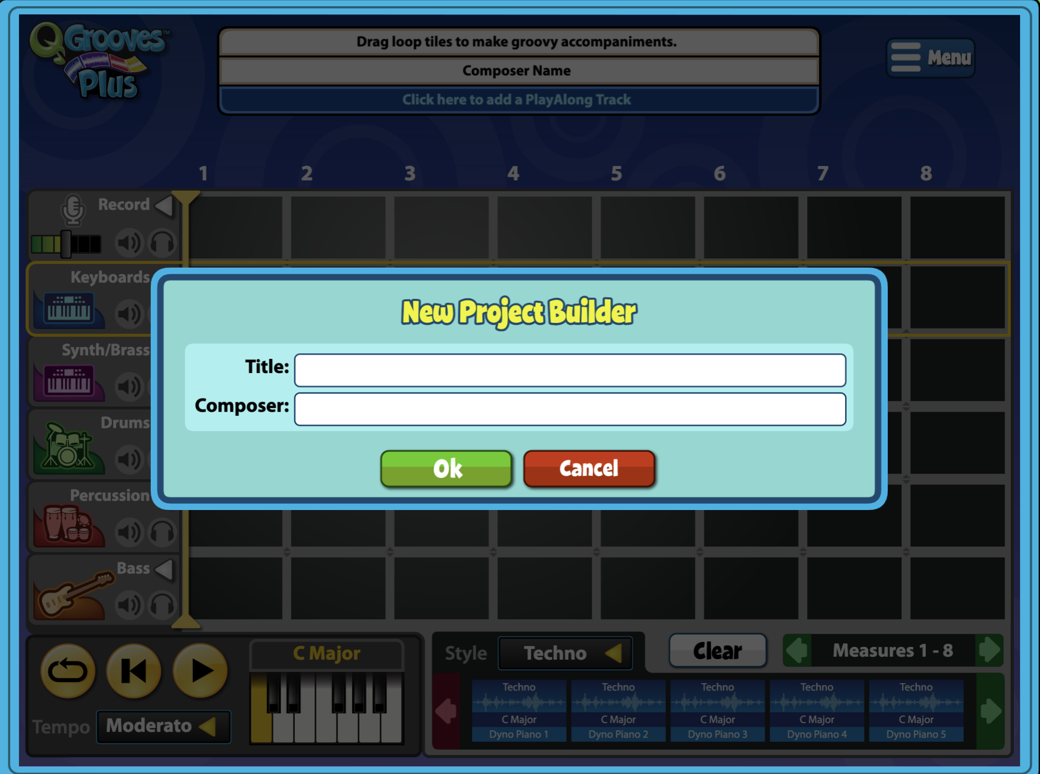 QuaverMusic_Product Support_QGroovesPlus_NewProject – QuaverEd