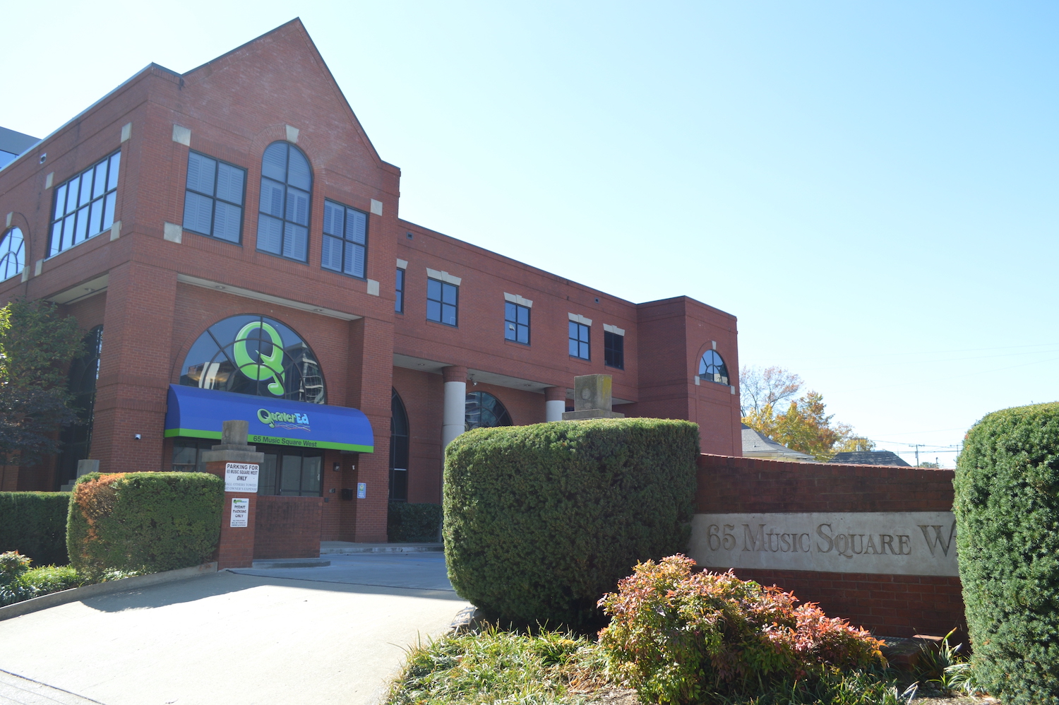 Quaver Ed headquarters on Music Row in Nashville, on a bright sunny day. 
