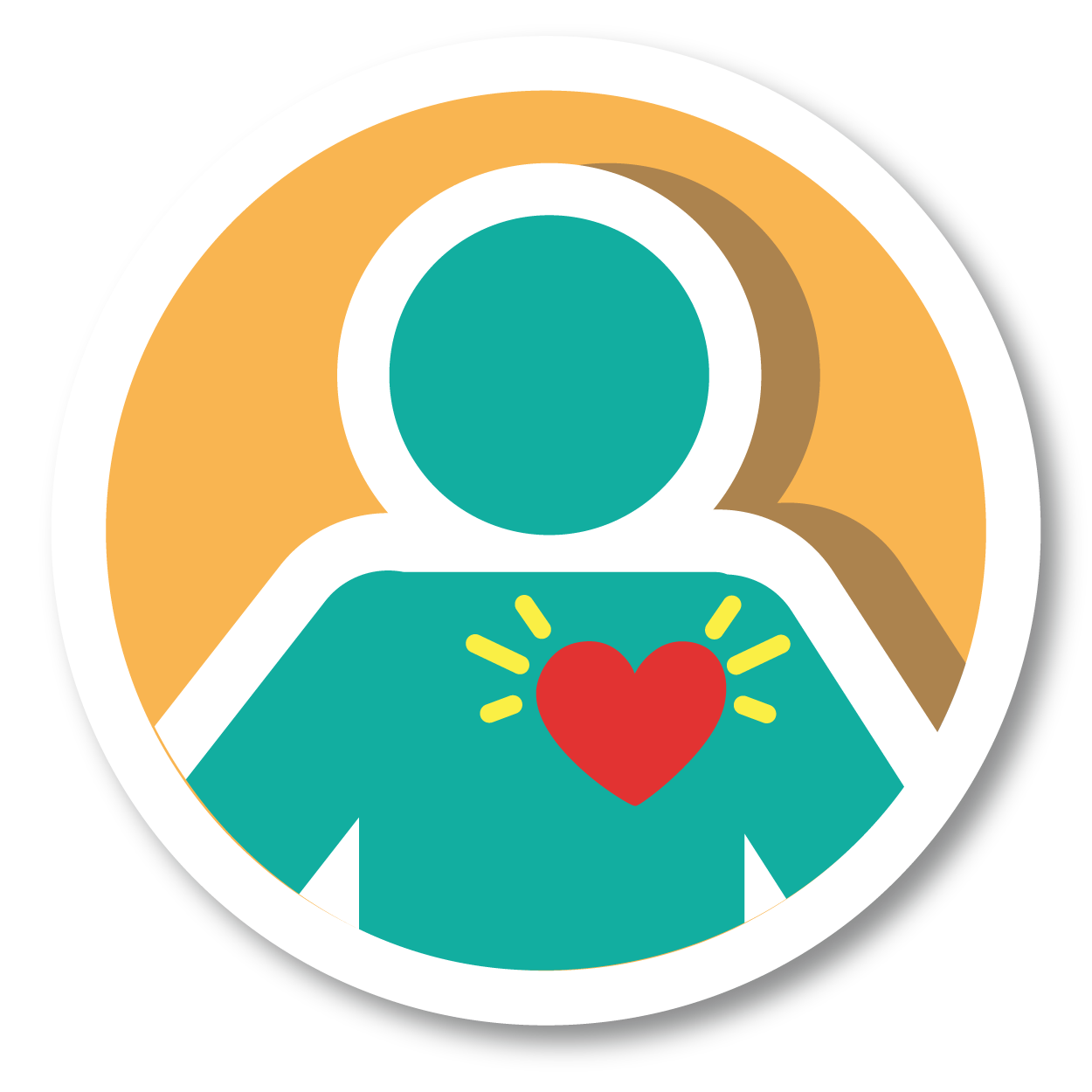 emotional – QuaverEd stick figure with a shining heart