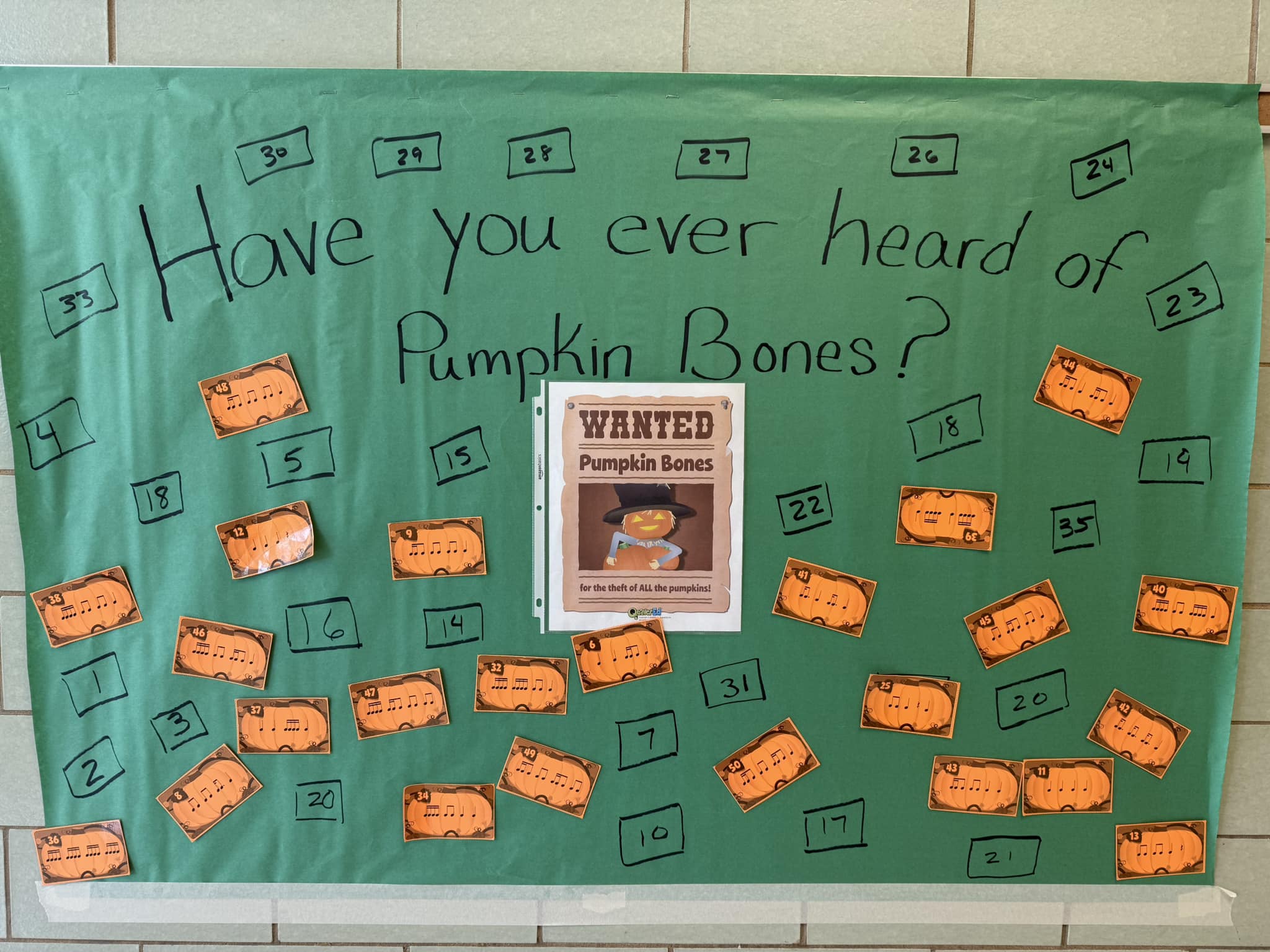 Ms. Vogeley Pumpkin Bones Scavenger Hunt